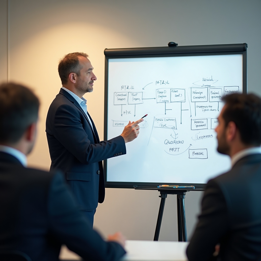 Сессия на доске по концепции финансового анализа